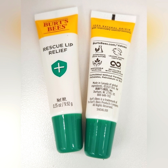 Burt's Bees Rescue Relief Lip Repair 2 units - Picture 2 of 2